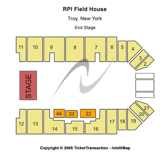  END STAGE Seating Map Seating Chart