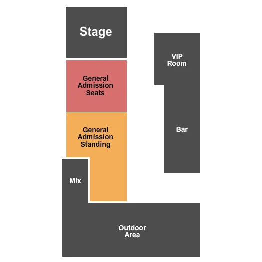 GA SEATED STANDING Seating Map Seating Chart
