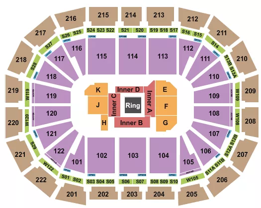  BOXING2 Seating Map Seating Chart