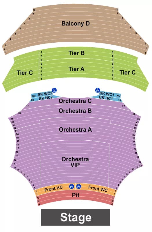  ENDSTAGE Seating Map Seating Chart