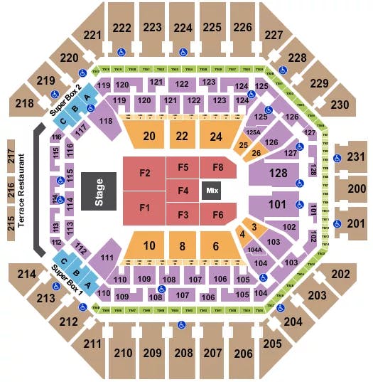  ENDSTAGE 2 Seating Map Seating Chart