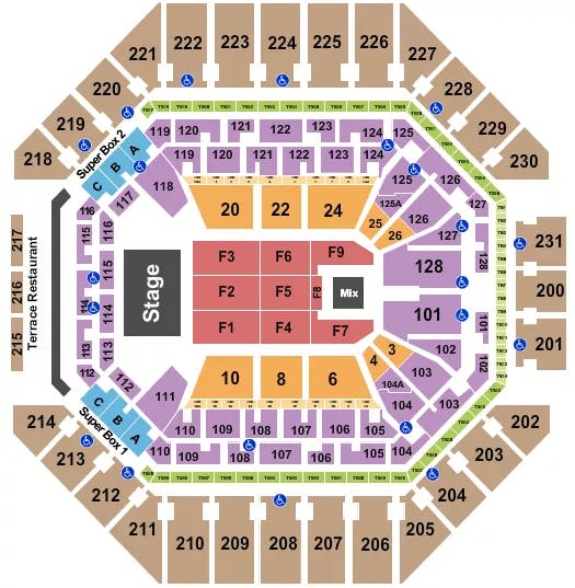  ENDSTAGE 4 Seating Map Seating Chart