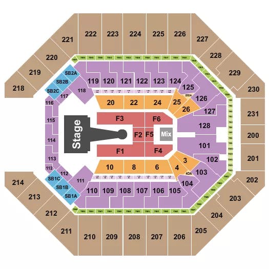  ROMEO SANTOS Seating Map Seating Chart