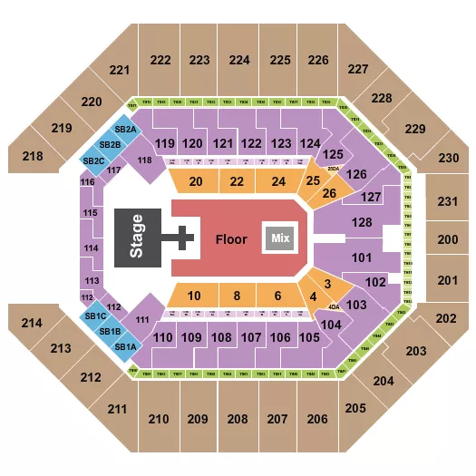  SUICIDEBOYS Seating Map Seating Chart