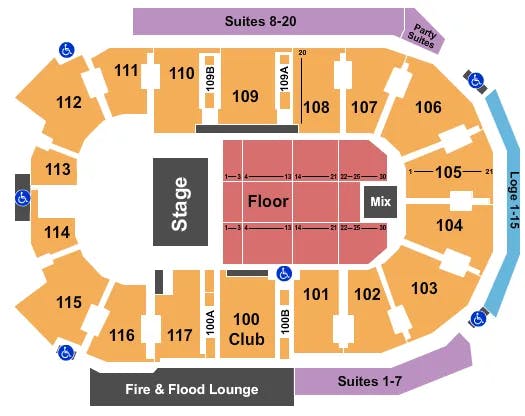  JUDAS PRIEST Seating Map Seating Chart