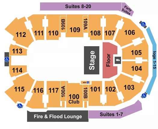  QUARTER HOUSE Seating Map Seating Chart