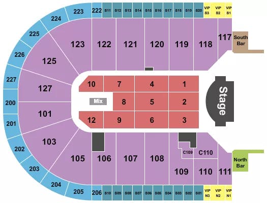  ENDSTAGE 6 FLR 1 12 NO 11 Seating Map Seating Chart