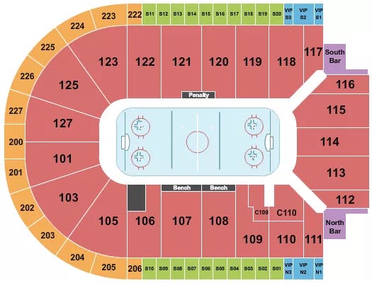  HOCKEY Seating Map Seating Chart