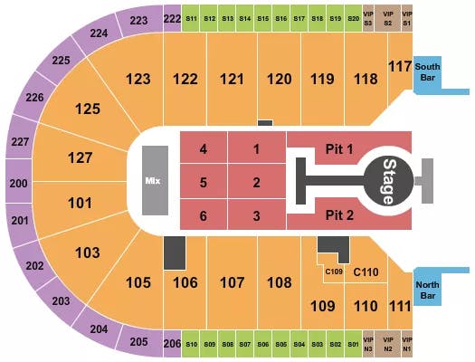  PESO PLUMA Seating Map Seating Chart