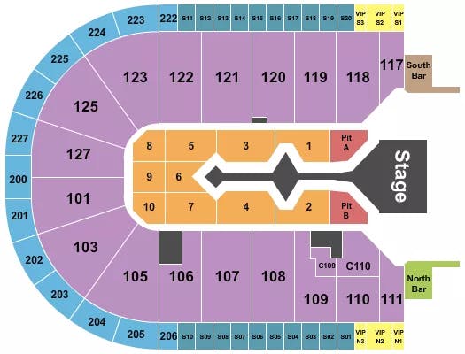  SHAKIRA Seating Map Seating Chart