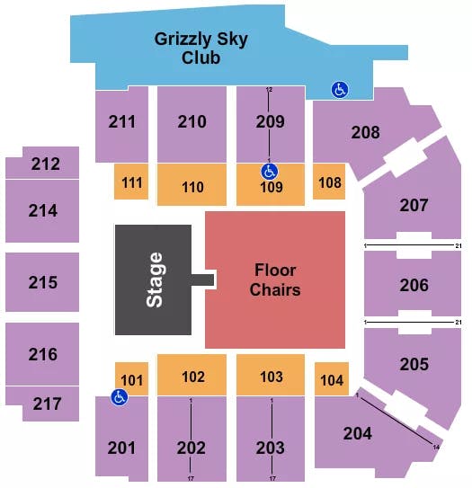  HALFHOUSE W CATWALK Seating Map Seating Chart