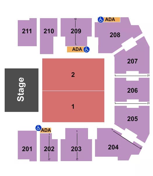  ENDSTAGE FLOOR Seating Map Seating Chart