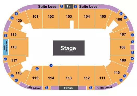  CENTER STAGE 2023 Seating Map Seating Chart