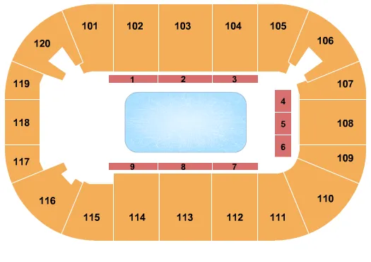  DISNEY ON ICE Seating Map Seating Chart