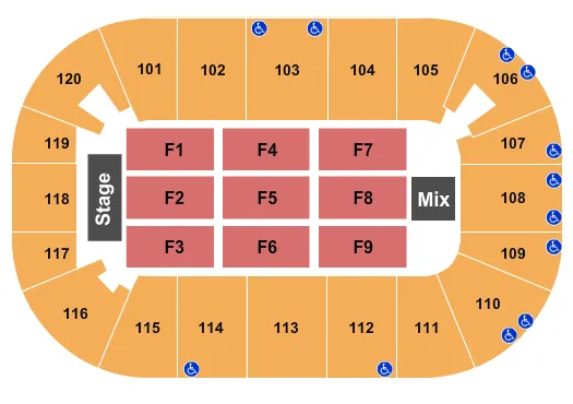  JEFF DUNHAM Seating Map Seating Chart