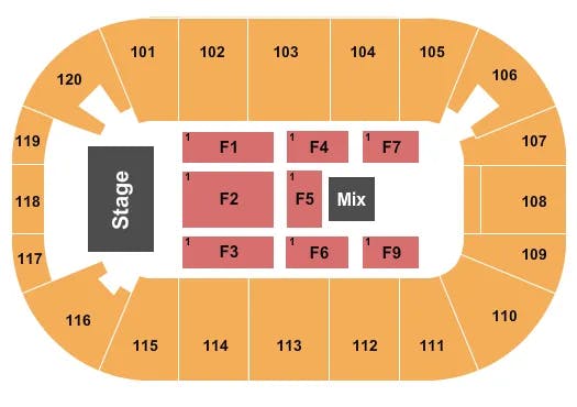  NICKY JAM Seating Map Seating Chart