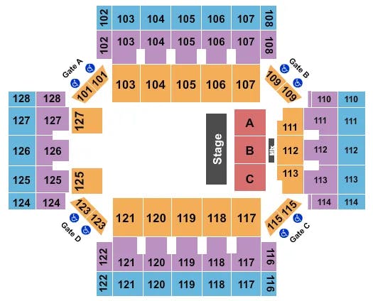  DWIGHT YOAKAM Seating Map Seating Chart