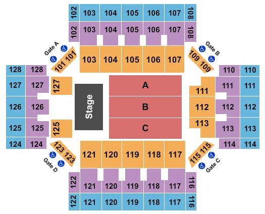  ENDSTAGE Seating Map Seating Chart