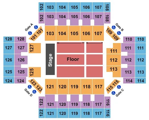  GUCCI MANE Seating Map Seating Chart