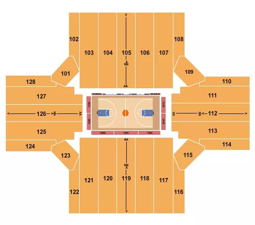  HARLEM GLOBETROTTERS Seating Map Seating Chart