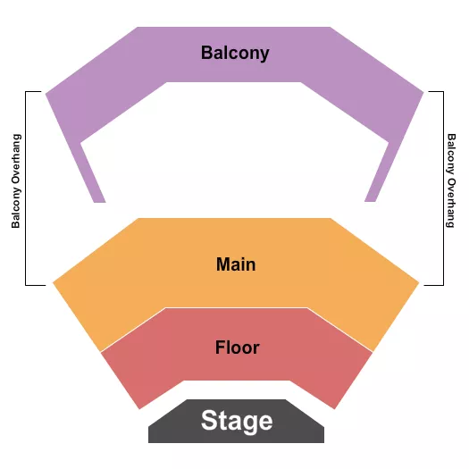  GA FLOOR MAIN BALC Seating Map Seating Chart