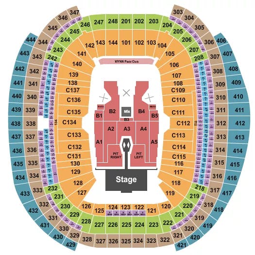  MORGAN WALLEN Seating Map Seating Chart