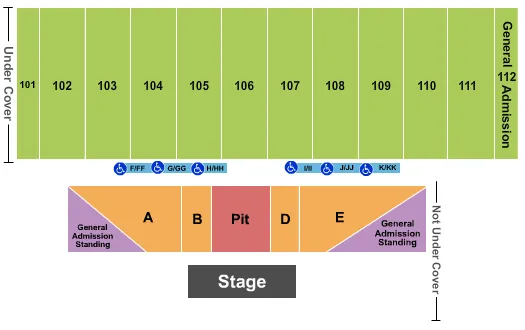  ENDSTAGE 101 122 Seating Map Seating Chart