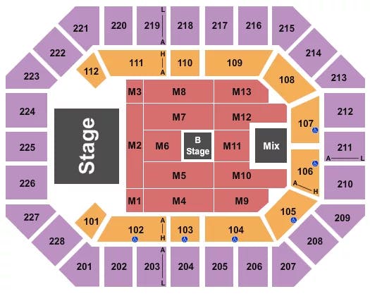  CASTING CROWNS Seating Map Seating Chart