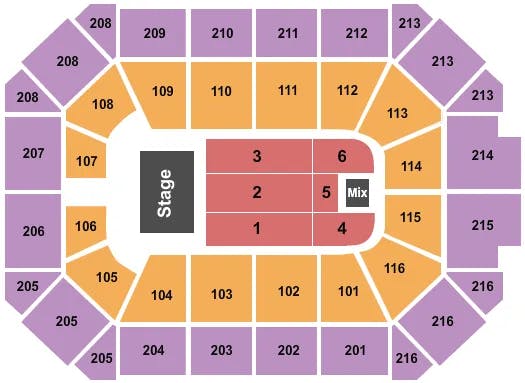  ANDREA BOCELLI 2 Seating Map Seating Chart