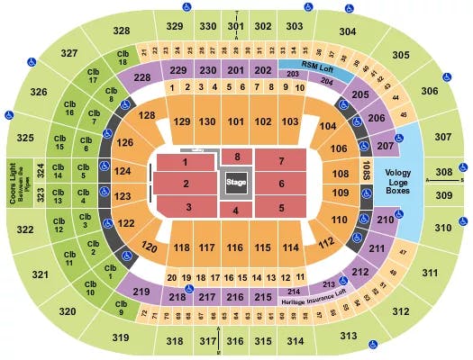  DAVE CHAPPELLE Seating Map Seating Chart