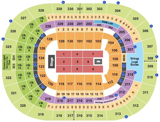  ENDSTAGE 9 Seating Map Seating Chart