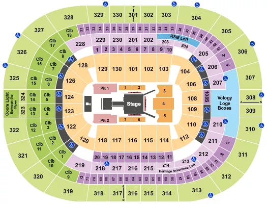  FUERZA REGIDA Seating Map Seating Chart