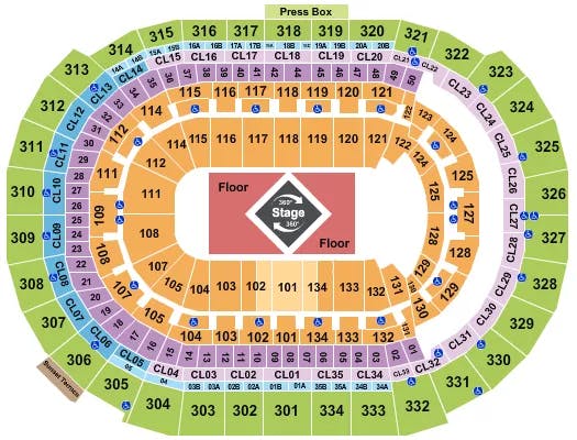  DRAKE Seating Map Seating Chart