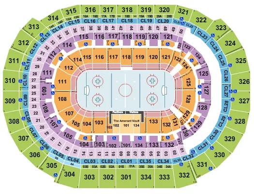  HOCKEY Seating Map Seating Chart