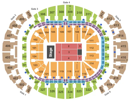  JUAN LUIS GUERRA Seating Map Seating Chart