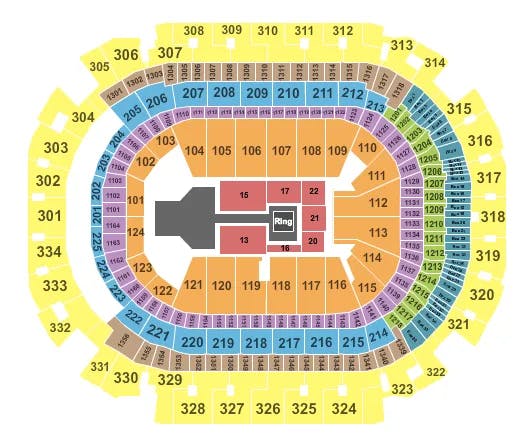  WWE 2 Seating Map Seating Chart