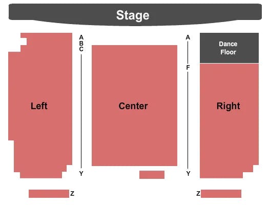  END STAGE Seating Map Seating Chart