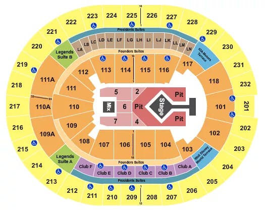  BLINK 182 Seating Map Seating Chart