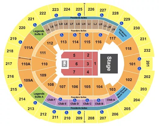  CARLOS VIVES Seating Map Seating Chart