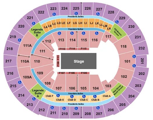  DISNEY ON ICE 2 Seating Map Seating Chart