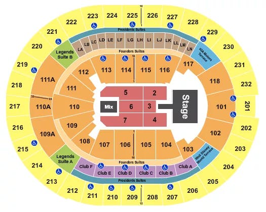  DON OMAR Seating Map Seating Chart