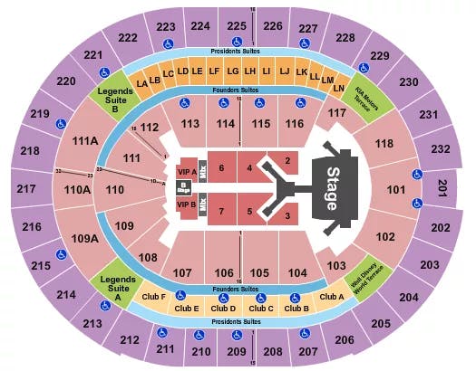  JONAS BROTHERS 2 Seating Map Seating Chart