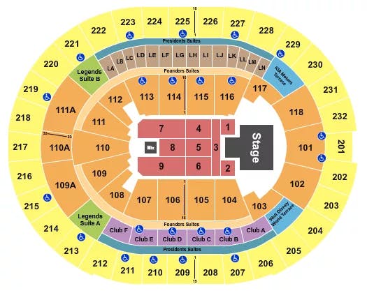  MELANIE MARTINEZ Seating Map Seating Chart