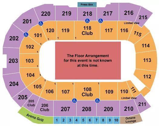  GENERIC FLOOR Seating Map Seating Chart