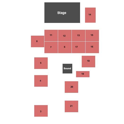 ANTONES NIGHTCLUB PAUL CAUTHEN Seating Map Seating Chart