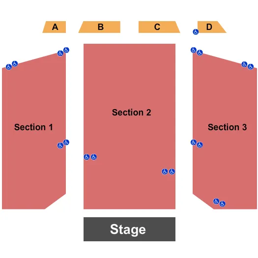  END STAGE Seating Map Seating Chart