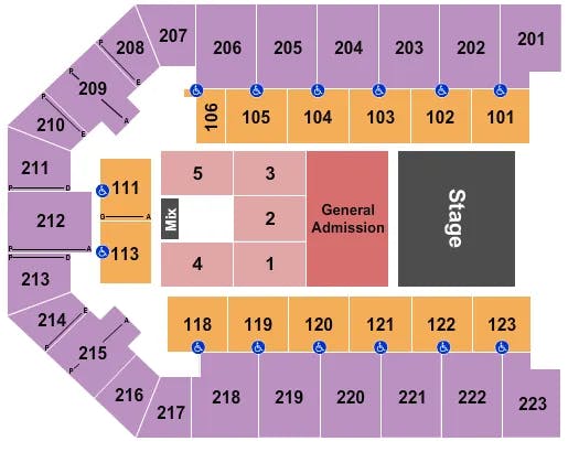  END STAGE 3 Seating Map Seating Chart