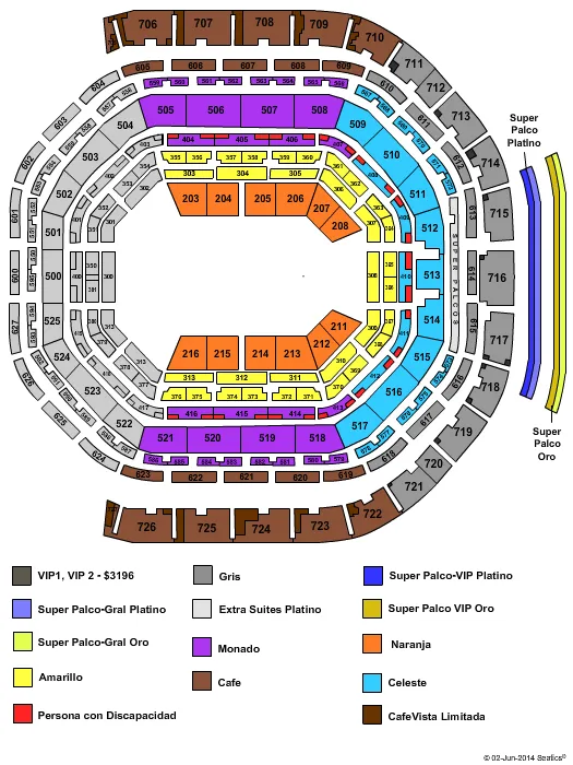  CIRCUS Seating Map Seating Chart