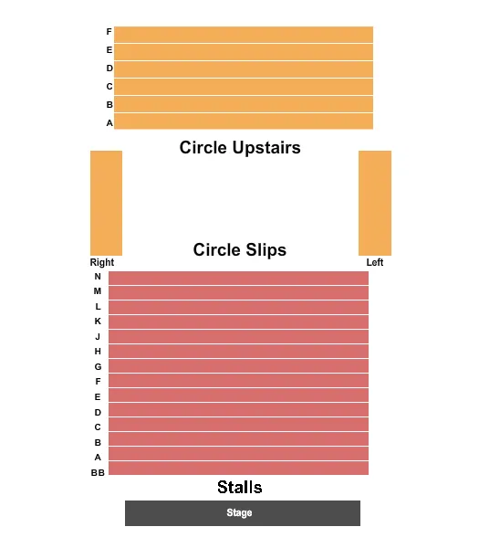  END STAGE Seating Map Seating Chart