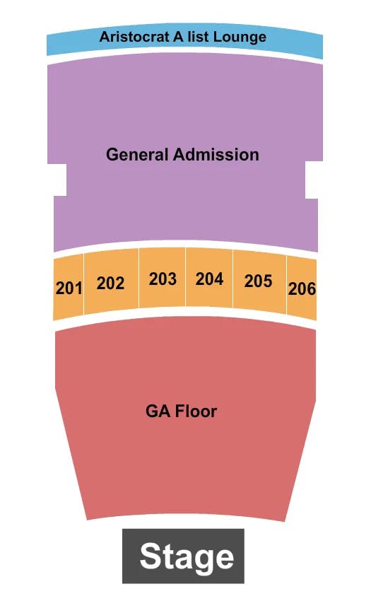 THE MIDLAND THEATRE MO SCHOOLBOY Q Seating Map Seating Chart